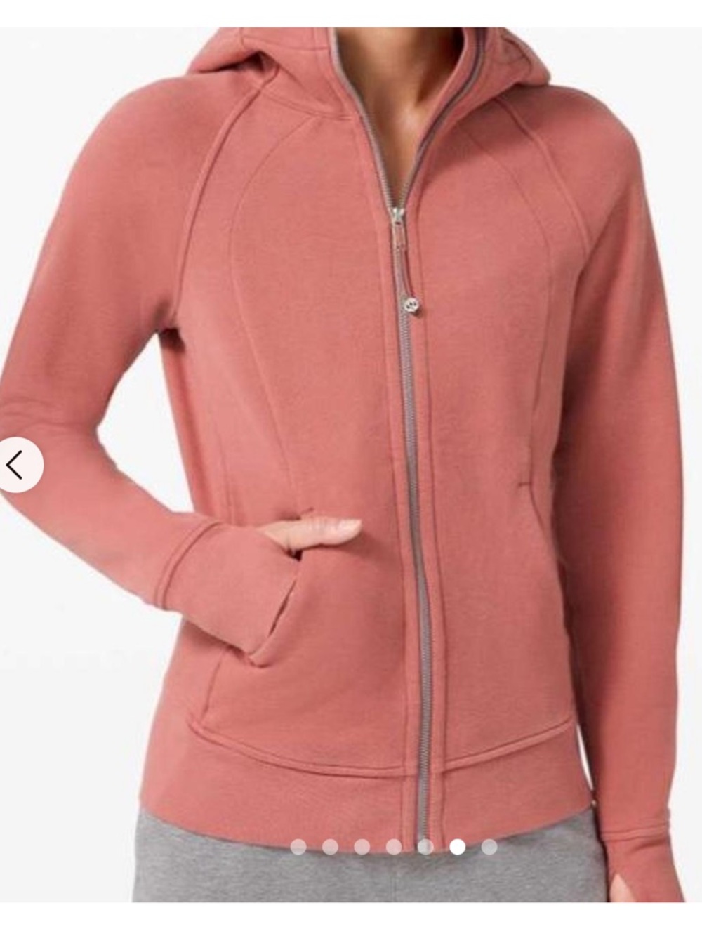 lululemon athletica Women's Zip-Up Hoodie in Dusty Rose